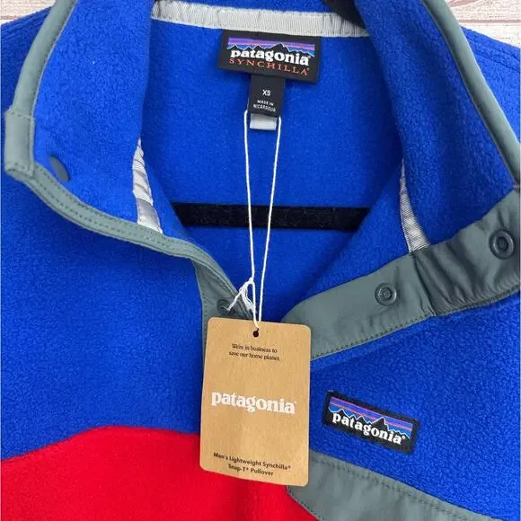 NWT Patagonia Lightweight Synchilla Snap-T Fleece Pullover Mens Size XS - Picture 5 of 7